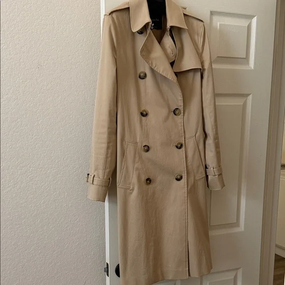 Massimo Dutti Classic Tan Trench Coat size US 8 - Picture 1 of 3